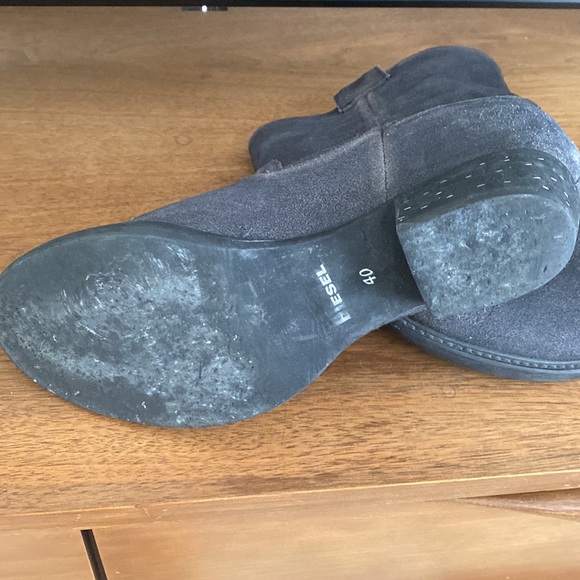 Diesel authentic leather short cowboy boots - Picture 2 of 5